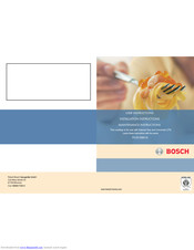 Bosch Pcr915b91a Manuals