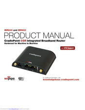 Cradlepoint CRADLEPOINT IBR650 Manuals | ManualsLib