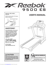 reebok 9500 es treadmill parts