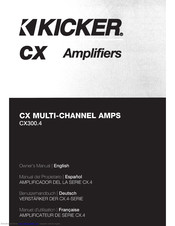 Kicker CX300.4 Manuals