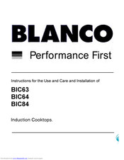 Blanco Bic63 Use And Care Manual Pdf Download