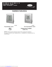 Carrier Performance Tp Prh A Installation Instructions Manual Pdf