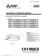 Mitsubishi Electric PEFY-P54NMHU-E Manuals mitsubishi city multi wiring diagram 