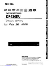 Toshiba DR430KU Manuals