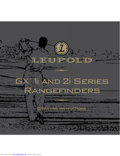 Leupold GX 1i Manuals | ManualsLib