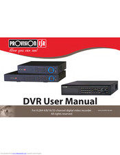 Provision Isr H 264 4 8 16 32 Channel Digital Video Recorder Manuals Manualslib