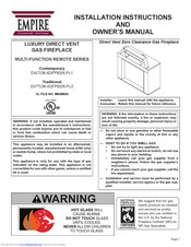 Empire Comfort Systems Dvtt Series Manuals