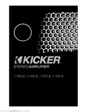 Kicker ZX850.2 Manuals
