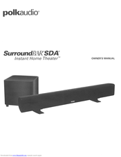 Polk audio SurroundBAR SDA Manuals | ManualsLib