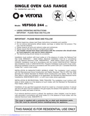 Verona Vefsgg 244 User Operating Instructions Manual Pdf Download