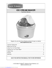 ice cream maker basics manual instruction manualslib manuals pages