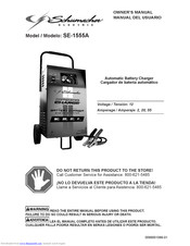 Schumacher electric SE-1555A Manuals | ManualsLib