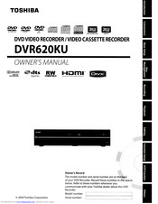 Toshiba DVR620KU Manuals