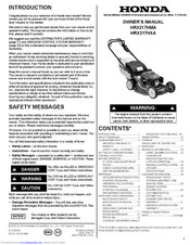 Honda HRX217HXA Manuals | ManualsLib