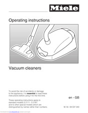 Miele Vacuum cleaners Manuals | ManualsLib