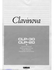 Yamaha Clavinova CLP-20 Manuals