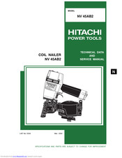 Hitachi 3 1 4 Full Head Nailer Nr83a Ereplacementparts Com
