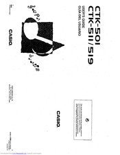 Casio CTK-511 Manuals | ManualsLib