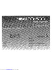 Yamaha EQ-500U Manuals | ManualsLib