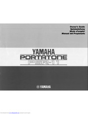 Yamaha PortaTone PSR-11 Manuals