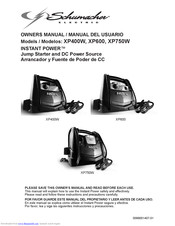 Schumacher Electric INSTANT POWER XP600 Manuals
