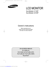 Samsung syncmaster xl2270hd manual
