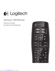 Logitech Harmony 350 Remote Manuals | ManualsLib