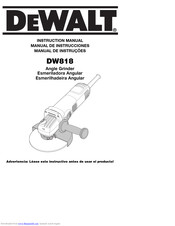 Dewalt DW818 Manuals