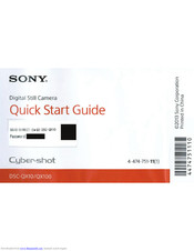 Sony Cyber Shot Dsc Qx100 Quick Start Manual Pdf Download