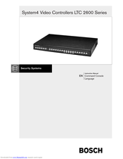 Bosch 2600 Series Instruction Manual Pdf Download