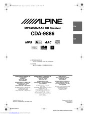 Alpine CDA-9886 Manuals