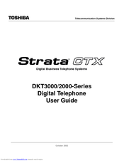 Toshiba STRATA CTX DKT2020-SD Manuals | ManualsLib