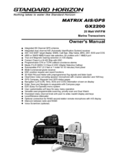 Standard horizon GX2200 Manuals | ManualsLib
