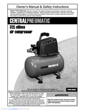 Central pneumatic air compressor manual