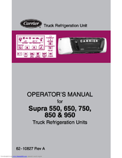 Carrier Supra 850 Service Manual