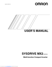 Omron Sysdrive Mx2 Series User Manual Pdf Download Manualslib