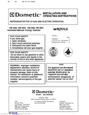 Dometic RM3662 Manuals | ManualsLib