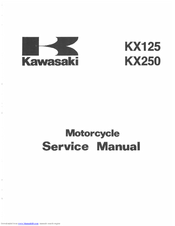 Kawasaki KX250 Manuals | ManualsLib