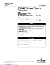 Emerson CSI 9420 Manuals | ManualsLib