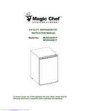 Magic chef MCBR445W1F Manuals | ManualsLib