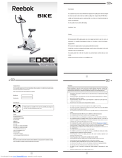 Reebok EDGE series Manuals | ManualsLib