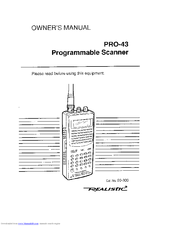 Realistic PRO-43 Manuals | ManualsLib