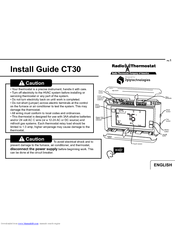 Radio thermostat u00 u00 u00 u00 u00 u00 u00 u00 CT30 Manuals | ManualsLib