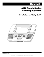 Honeywell LYNX Touch Series Manuals | ManualsLib