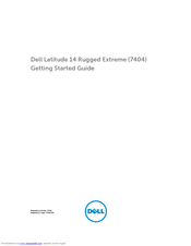 Dell Latitude 14 Rugged Extreme 7404 Getting Started Manual Pdf Download Manualslib