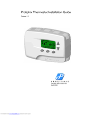 Proliphix Thermostat Manuals | ManualsLib