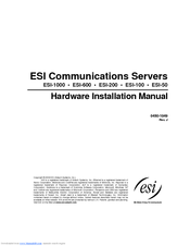 Esi ESI-50 Manuals | ManualsLib