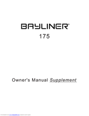 Bayliner 175 Owner S Manual Pdf Download Manualslib