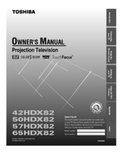 Toshiba 42HDX82 Manuals | ManualsLib