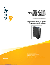 Ubee DVW326 Manuals | ManualsLib